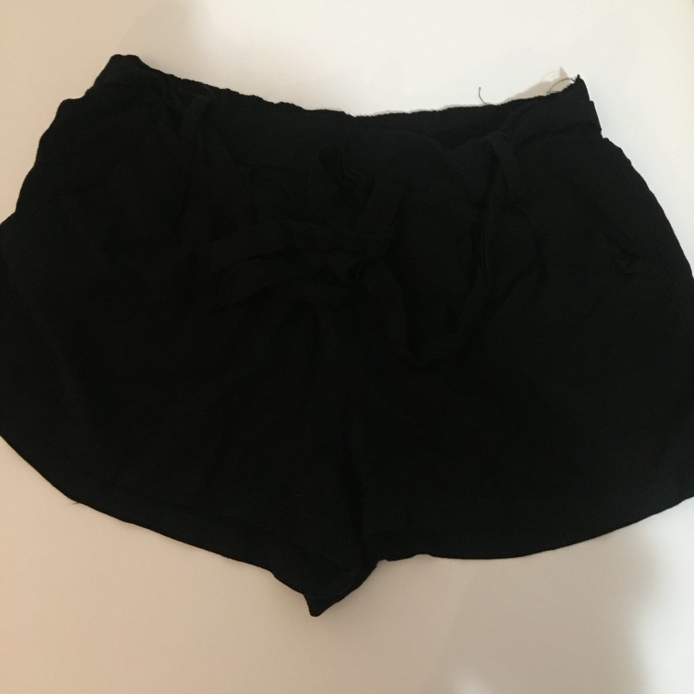 Womens soft shorts with tie